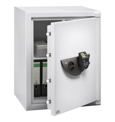 Sicherheitsschrank 41600 WS Office 802 E FP 122 l 126kg lichtgrau mit Fingerabdruckschloss Stahl