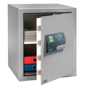 Tresor 41370 MT 660 E FP 45,3 l 67kg platingrau mit Fingerabdruckschloss Stahl