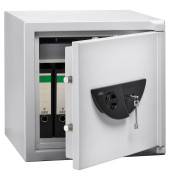 Sicherheitsschrank 41590 WS Office 801 K 85 l 110kg lichtgrau mit Doppelbartschloss Stahl