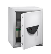 Sicherheitsschrank 41660 WS Office 802 K 300 120 L 300kg lichtgrau mit Doppelbartschloss Stahl