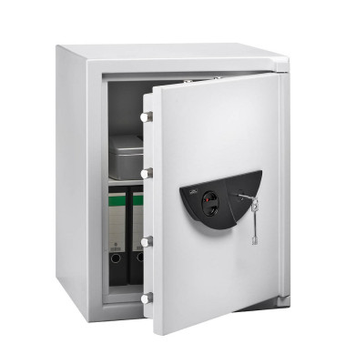 Sicherheitsschrank 41660 WS Office 802 K 300 120 L 300kg lichtgrau mit Doppelbartschloss Stahl
