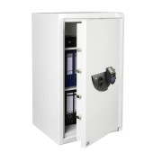 Sicherheitsschrank 41690 WS Office 804 E FP 300 170 l 300kg lichtgrau mit Fingerabdruckschloss Stahl