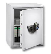 Tresor 41830 WS Office 822 E FP 120 L 205kg lichtgrau mit Fingerabdruckschloss Stahl