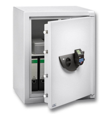 Tresor 41830 WS Office 822 E FP 120 L 205kg lichtgrau mit Fingerabdruckschloss Stahl