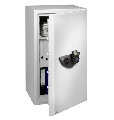 Tresor 41850 WS Office 824 E FP 170 l 239kg lichtgrau mit Fingerabdruckschloss Stahl