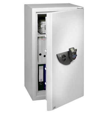 Tresor 41900 WS Office 824 E FP 158,3 l 450kg lichtgrau mit Fingerabdruckschloss Stahl