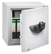 Tresor 41880 WS Office-Doku 821 E FP 76 l 300kg lichtgrau mit Fingerabdruckschloss Stahl