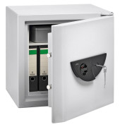 Tresor 41890 WS Office -Doku 821 K 76 l 300kg lichtgrau mit Doppelbartschloss Stahl