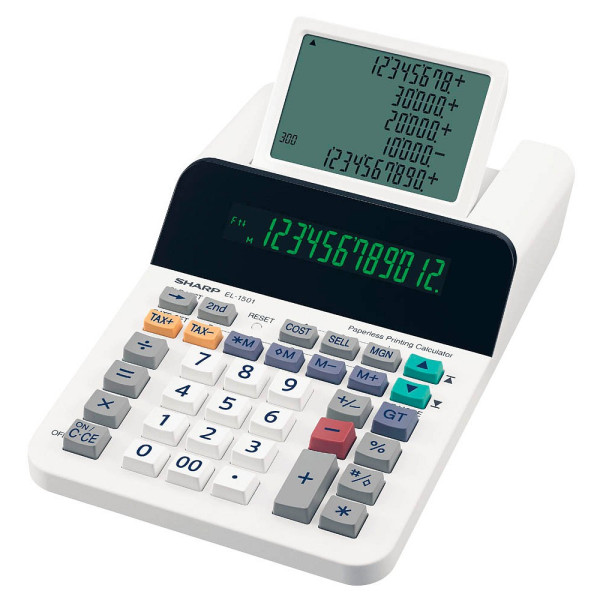 4974019159423 - Tischrechner EL-1501 12-stellig Batterie Netz optional