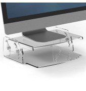 Monitorständer Clarity transparent mit CashBack