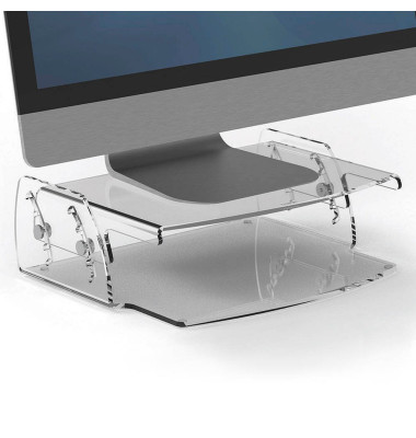 Monitorständer Clarity transparent mit CashBack