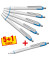 5+1 GRATIS: 5 Kugelschreiber Slider Xite weiß Schreibfarbe blau + GRATIS 1 Kugelschreiber Slider Xite weiß Schreibfarbe blau