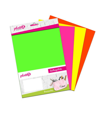 PremiumFlex Neon Aufbügelfolie farbsortiert (neon) Flex-Folie 20,0 cm x 30,0 cm PremiumFlex Neon Aufbügelfolie farbsortiert (neon) Flex-Folie 20,0 cm x 30,0 cm
