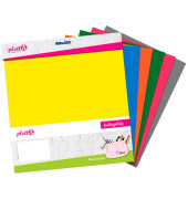 PremiumFlex Aufbügelfolie farbsortiert Flex-Folie 30,0 cm x 30,0 cm