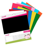 PremiumFlex Aufbügelfolie farbsortiert Flex-Folie 30,0 cm x 30,0 cm