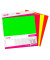 PremiumFlock Neon Aufbügelfolie farbsortiert (neon) Flock-Folie 30,0 cm x 30,0 cm