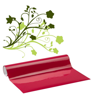 Vinylfolie permanent pink 31,5 cm x 1,0 m, 1 Rolle