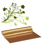 Vinylfolie permanent gold 31,5 cm x 1,0 m, 1 Rolle