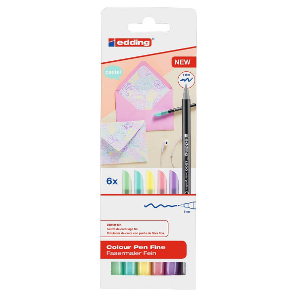 4057305020147 - e-1200 Filzstifte farbsortiert 4057305020147 1200-6-999 6 Stück