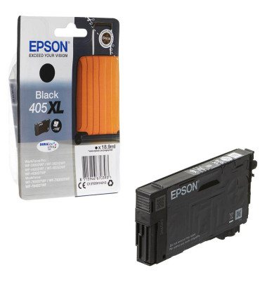 Druckerpatrone 405XL / T05H1 C13T05H14010 (kompatibel zu Epson 405XL / T05H1), schwarz, ca. 1100 Seiten