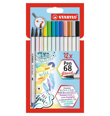 Pen 68 brush Brush-Pens farbsortiert