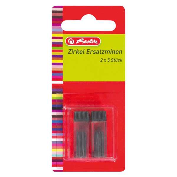 6 Stück Herlitz Zirkelminen HB 2,0 mm 4008118710404 Herlitz 10 Stück