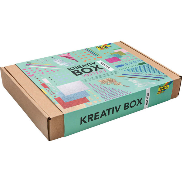 4001868118056 - Bastelset Kreativbox Glitter 900-tlg 4001868118056 folia 4001868118056 - Bastelset Kreativbox Glitter 900-tlg 4001868118056 folia