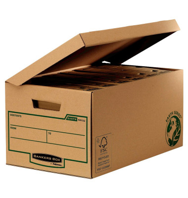 Archivbox Bankers Box Earth Series 4472205, A4, braun, innen 37,8x28,7x54,5cm, Karton