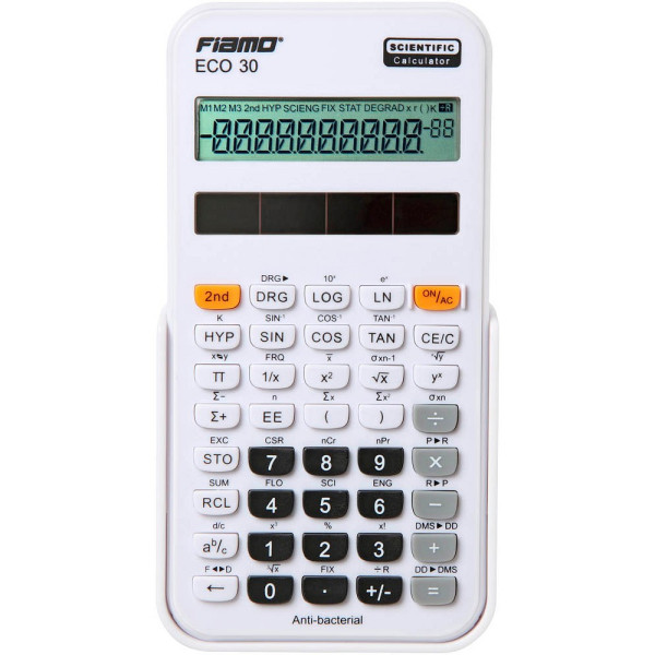 8595179505712 - ECO 30 Wissenschaftlicher Taschenrechner weiß 8595179505712 FIAMO 8595179505712 - ECO 30 Wissenschaftlicher Taschenrechner weiß 8595179505712 FIAMO
