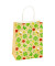 Geschenktasche 88013-SG Kleeblatt, neutral, Papierkordel, Kleeblatt,Schmetterling,Biene, Marienkäfer, 18cm x 23cm