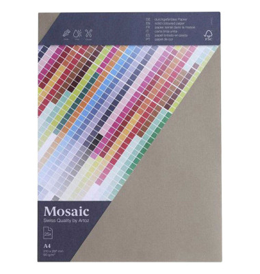 Kopierpapier Mosaic 947925-217 zement A4 90g 