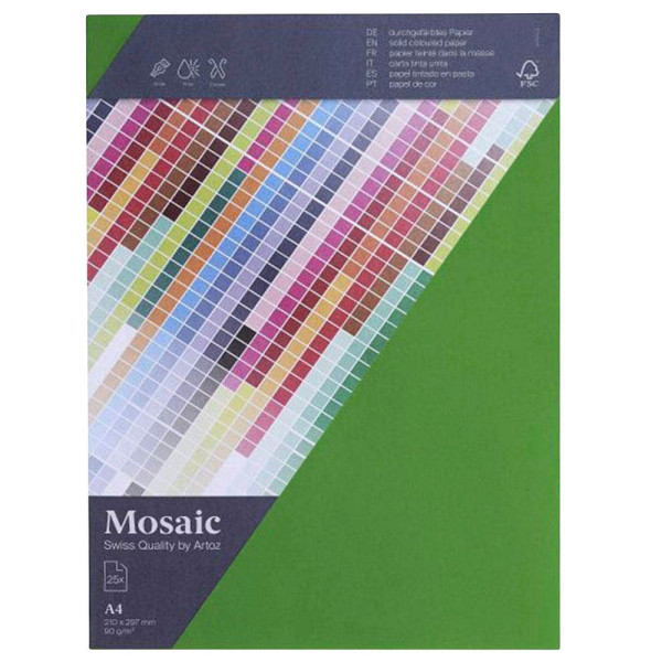 7612996917717 - Kopierpapier Mosaic 947925-345 apfelgrün A4 90g 7612996917717 25 Blatt 7612996917717 - Kopierpapier Mosaic 947925-345 apfelgrün A4 90g 7612996917717 25 Blatt