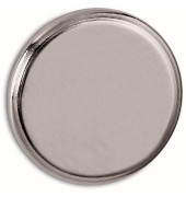 Magnet silber Ø 3,0 x 0,9 cm