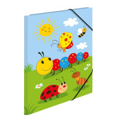 Zeichenmappe 19794, A3 mit Motiv, Karton 350g, 3 Einschlagklappen, 2 Gummiz&uuml;ge (Eckspanngummis)