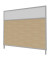 Stellwand eiche 160,0 x 144,0 cm