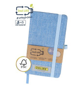 Notizbuch 04071/6, 2nd Life, blau, A5, punktkariert, 80g, 96 Blatt / 192 Seiten