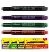 Kombi-Füllerpatrone 17026 5x lila / 5x grün / 5x schwarz / 5x rot Großraumpatrone