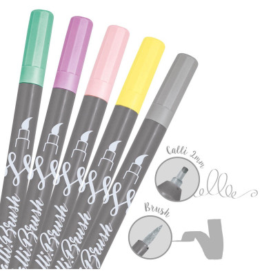Calli.Brush Double Brush-Pens farbsortiert
