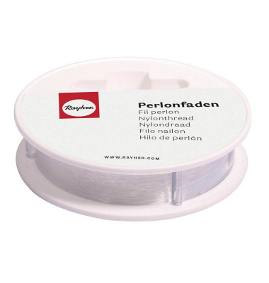 Perlonfaden 0,7 mm glatt transparent 0,7 mm x 25,0 m Perlonfaden 0,7 mm glatt transparent 0,7 mm x 25,0 m