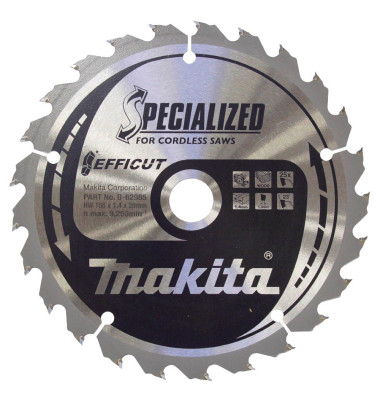 B-62985 EFFICUT Kreissägeblatt 165,0 mm B-62985 EFFICUT Kreissägeblatt 165,0 mm