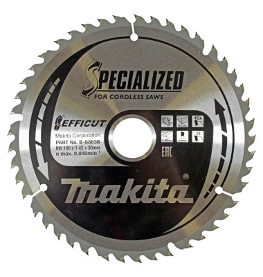 B-68638 EFFICUT Kreissägeblatt 190,0 mm B-68638 EFFICUT Kreissägeblatt 190,0 mm
