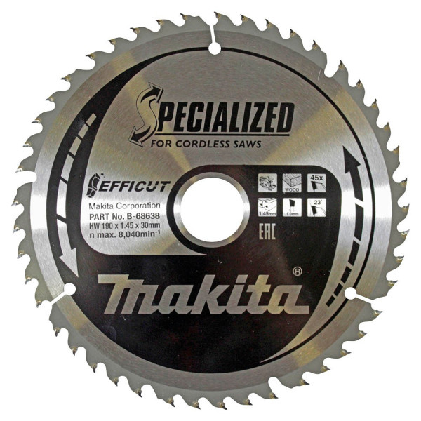 0088381546966 - makita B-68638 EFFICUT Kreissägeblatt 1900 mm 45 Zähne 1 St