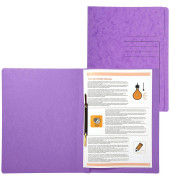 Schnellhefter 39998E, A4, violett, Karton, 355g, Vorderdeckel opak