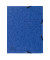 Eckspannmappe 55402E, A4 blau Karton 355g, mit 3 Einschlagklappen