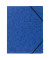 Eckspannmappe 555412E, A4 blau Karton 355g