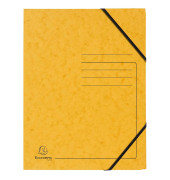 Eckspannmappe 555419E, A4 gelb Karton 355g, f&uuml;r ca. 200 Blatt