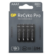 4 Akkus ReCyko+ PRO Micro AAA 800 mAh