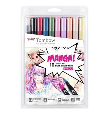 ABT Manga Shojo Dual Brush-Pens farbsortiert