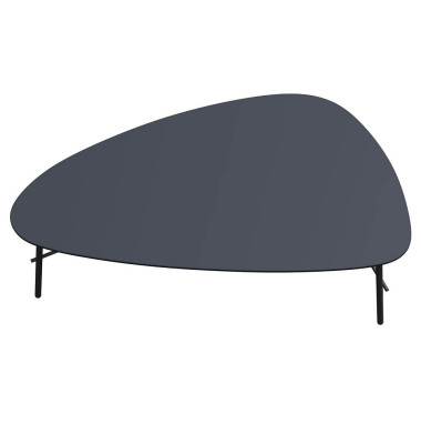 Beistelltisch LAZY, 40cm (H), 93x50cm (BxT), Trapezform, schwarz / schwarz