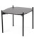 Beistelltisch MEET, 40cm (H), 50x50cm (BxT), quadratisch, schwarz / schwarz